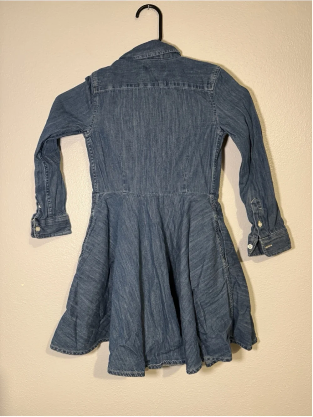 Ralph Lauren Girls Denim Shirt Dress Size 6